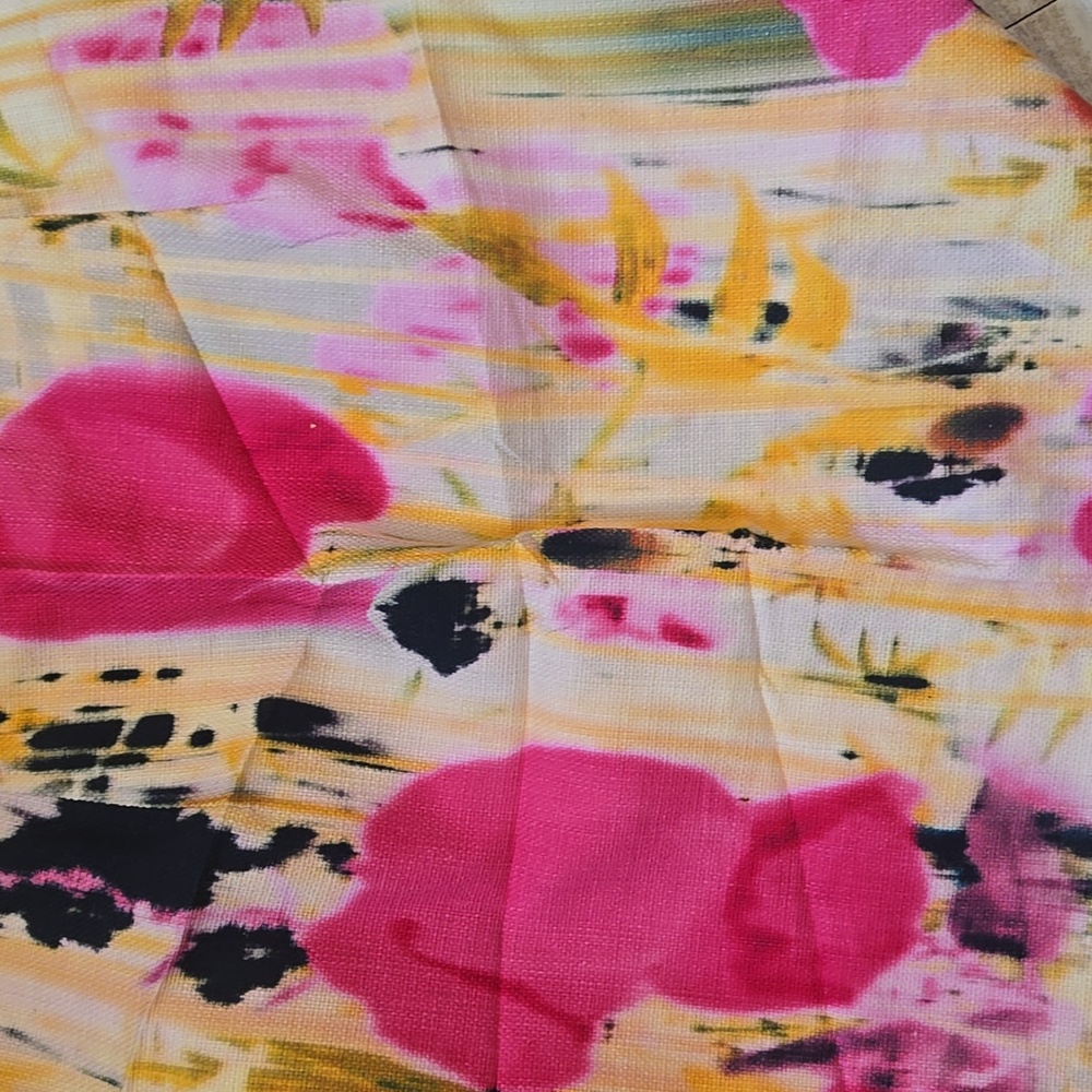 Tabitha Abstract Floral Watercolor Mini Skirt - Picture 6 of 7